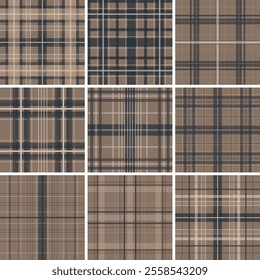 Elevate your designs with this stunning vector plaid pattern. It ideal for creating eye-catching fabrics, wallpapers, and packaging