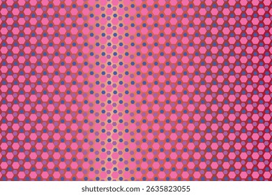 Elevate your designs with this stunning seamless vector geometric hexagon pattern. Featuring an abstract arrangement of honeycombs with a colorful blend of pink, blue, and gold gradients.