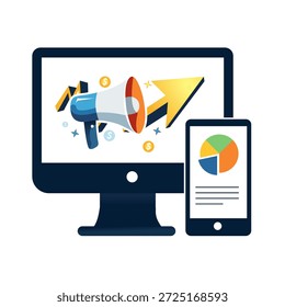 Eleve su estrategia de marketing digital con herramientas y análisis modernos en computadoras y dispositivos móviles, llegando a su audiencia objetivo con facilidad y precisión.