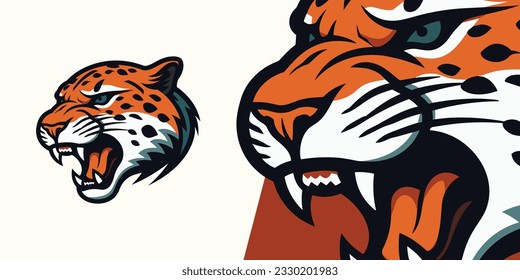 Elevate Your Game: Contemporary Jaguar Mascot Logo Design for Sports and Esports