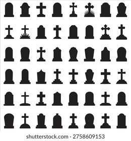 Elevate your haunting designs with our Tombstone and Grave Silhouette Collection. Perfect for spooky Halloween crafts, invitations, and decor, these high-quality vectors feature eerie cemetery motifs that capture the ultimate chilling atmosphere. Create your DIY graveyard masterpiece with ease today!