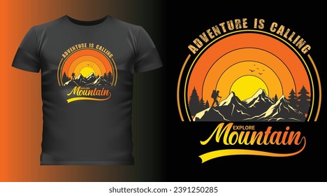Elevate your hiking experience with our Adventure T-shirt design. svg