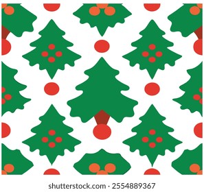Elevate your holiday projects with this festive Christmas pattern vector design. Perfect for creating seamless decorations, gift wraps, wallpapers, and more. Editable and high-quality.