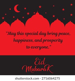 Erhöhen Sie Ihre Urlaubsprojekte mit dieser eleganten Eid Mubarak Vektorgrafik. Mit einem minimalistischen weißen Umriss einer Moschee-Kuppel und einem Minarett auf einem lebendigen orangefarbenen Hintergrund, fängt dieses Design perfekt den Geist von Eid al-Fitr und Eid al-Adha ein. Die Komposition ist mit einem Halbmond und Sternen ausgeglichen, begleitet von einer stilvollen "Eid Mubarak"-Kalligraphie. Diese vielseitige Grafik eignet sich ideal für Social-Media-Beiträge, Grußkarten, Banner und Einladungen zu religiösen Veranstaltungen. Die saubere, moderne Ästhetik sorgt dafür, dass sie sowohl traditionellen als auch modernen Designbedürfnissen gerecht wird.