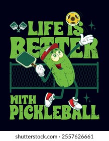 Elevate your pickleball game with our stylish and high-performance Pickleball T-shirt. This shirt combines sporty aesthetics with a touch of humor and motivation and is designed for both on-court