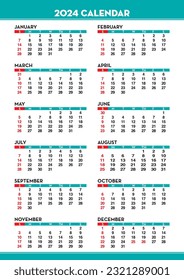 Elevate your productivity with our ready-to-print calendar, featuring customizable and stylish editable calendar vector templates designed for both offices and homes.