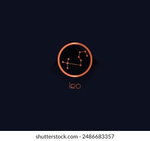 Elevate your project with this constellation icon template reveal.	