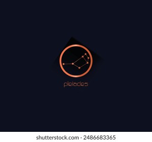 Elevate your project with this constellation icon template reveal.	