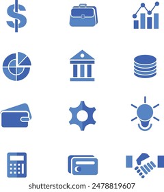 Elevate your projects with my meticulously crafted Business  Finance Icon Set. Designed for professionals, this collection features 12 essential icons.