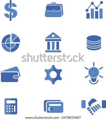 Elevate your projects with my meticulously crafted Business  Finance Icon Set. Designed for professionals, this collection features 12 essential icons.