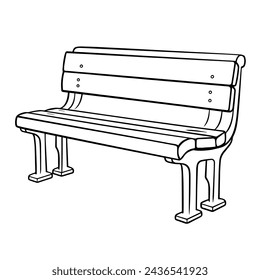 Elevate your projects with a simple and detailed bench icon in vector format, suitable for various design needs.