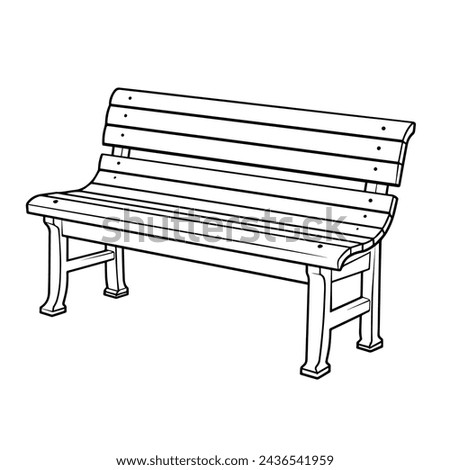Elevate your projects with a simple and detailed bench icon in vector format, suitable for various design needs.