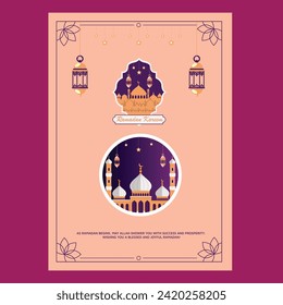 Erleben Sie Ihre Ramadan-Feier mit unserem fesselnden Poster-Design - mit Segen, Kultur und Freude ausgestattet! Teilen Sie den Geist der sozialen Medien. Ideal für Eid, Iftar und mehr. #RamadanDesign 