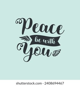 Elevate your space with our Peace Be With You Bible quote sticker. Find serenity in simplicity and carry a message of peace wherever you go.