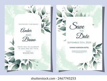 Elevate your special day with  Botanical Elegance Wedding Invitation Suite. This exquisite set features two beautifully crafted cards that blend timeless sophistication with natural charm.
