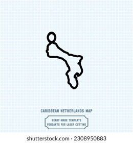 Elevate your style with our exquisite Bonaire map pendant template! Crafted for laser cutting on metal, this ready-made vector file. Create stunning accessories that showcase your love for Bonaire.