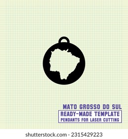 Eleva tu estilo con nuestra exquisita plantilla de mapa del estado de Mato Grosso do Sul! Diseñado para el corte láser en metal, este archivo vectorial listo para hacer.