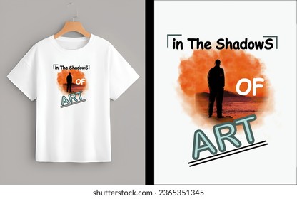 Elevate your style with our exquisite "In the Shadows of Art" watercolor t-shirt. This design beautifully combines the timeless elegance of watercolors with a powerful message