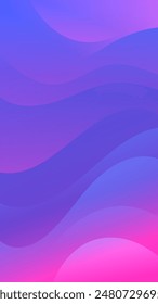 Elevate your visuals with this smooth purple and blue vertical gradient wave background, ideal for websites, flyers, posters, and social media posts