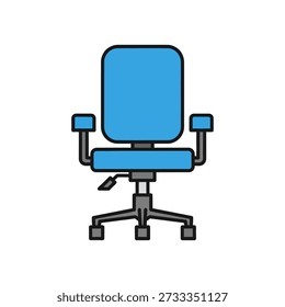 Elevate your workspace with this modern blue office chair featuring ergonomic design and adjustable features for ultimate comfort and productivity