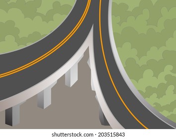 Elevated super highway,Transportation background