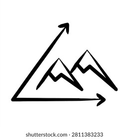 Elevation Icon With Dooldles Handdrawn Style For Building Architectural and Designs