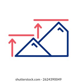 Elevation Icon Element For Design
