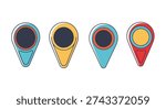 Elevation Marker creative modern color illustration