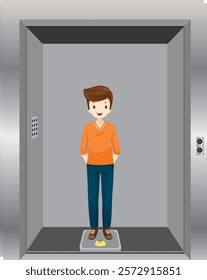 If the elevator accelerates upwards with an acceleration a, the value shown by the scale