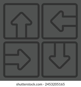 Elevator arrow set lift symbol vector arrow set