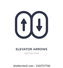 elevator arrows icon on white background. Simple element illustration from UI concept. elevator arrows sign icon symbol design.