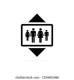 Elevator with braille Icon. Vector concept illustration for design.