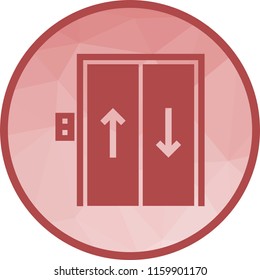 Elevator, button, up