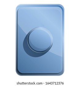 Elevator button icon. Cartoon of elevator button vector icon for web design isolated on white background