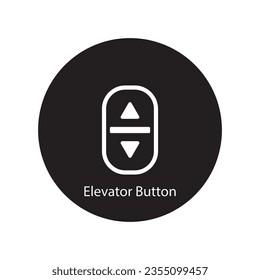 elevator button icon vector template illustration logo design