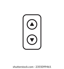 elevator button icon vector template illustration logo design