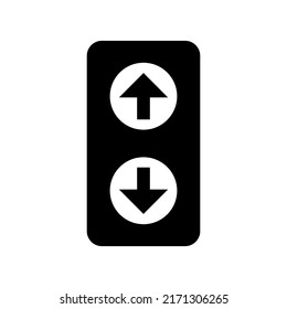 Elevator Buttons Icon Vector Symbol Design Illustration