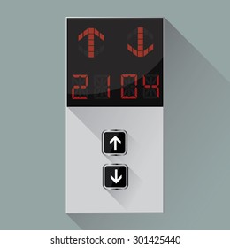 Elevator buttons panel