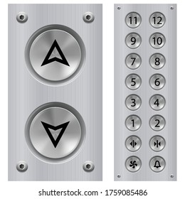 Elevator buttons image Royalty Free Stock SVG Vector