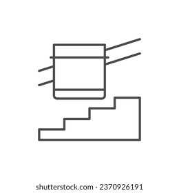 Elevator for disabled people icon