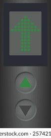 Elevator displays for up. vector