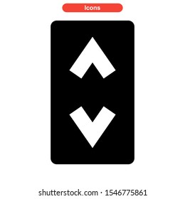 elevator door button icon isolated sign symbol vector illustration - high quality black style vector icons
