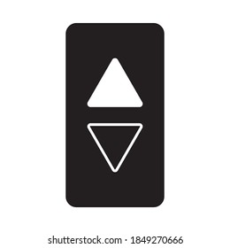 elevator door button icon isolated sign symbol vector illustration - high quality black and white style vector icons