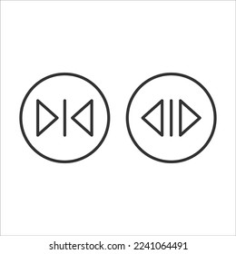 Elevator door buttons icon isolated on white background. Indicators symbol modern, simple, vector, icon for website design, mobile app, ui. Vector Illustration