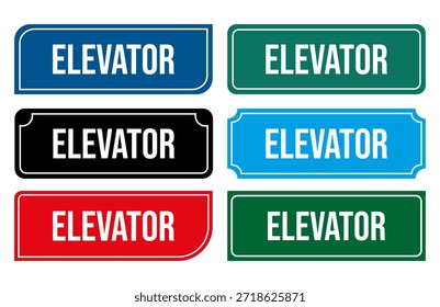 Placa de porta do elevador ilustração Placas de porta imprimíveis para acesso vertical