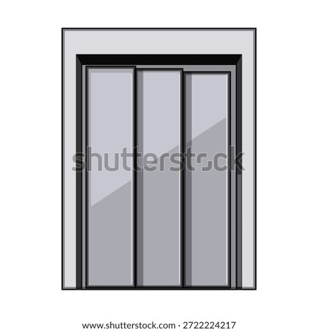 Elevator doors closing, symbolizing restricted access, security, privacy, and anticipation, providing a visual representation of safety mechanisms and movement between floors in modern buildings