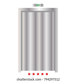 Elevator doors icon .