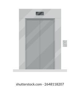 Elevator icon with buttons on a white background. Lifting device. Transportation of people, goods.