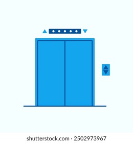 Elevator icon. Clipart image isolated on white background