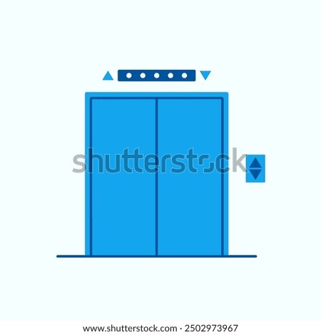 Elevator icon. Clipart image isolated on white background